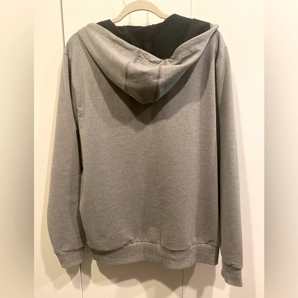 Jockey Full Zip Hoodie Men's Size Large Medium Grey